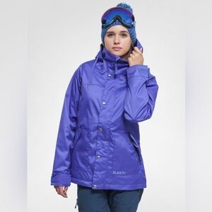 Burton DryRide Ginger Insulated Jacket Blue Hooded Sz XL Snowboard Ski Snow